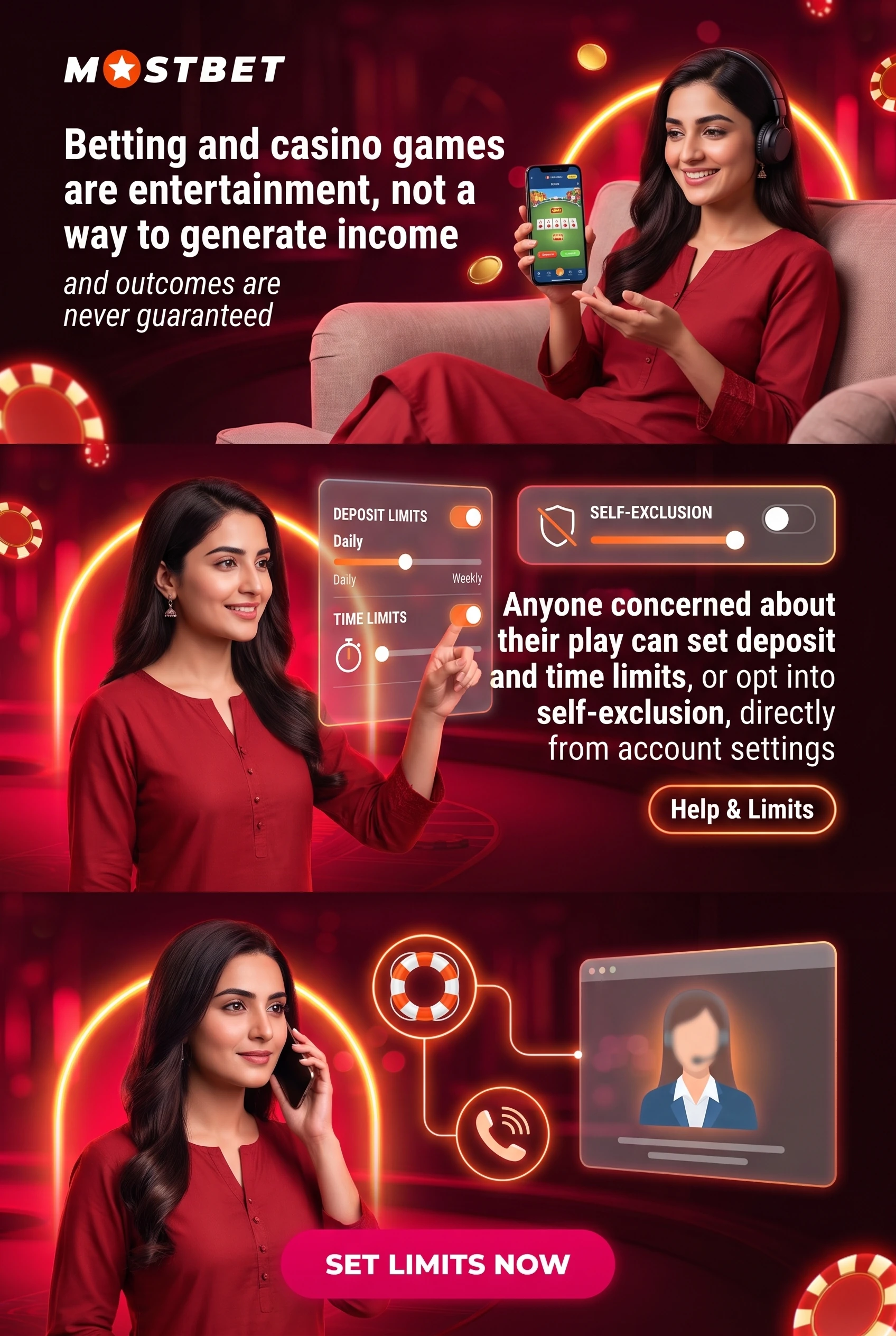 Responsible gaming tools and limits on Mostbet