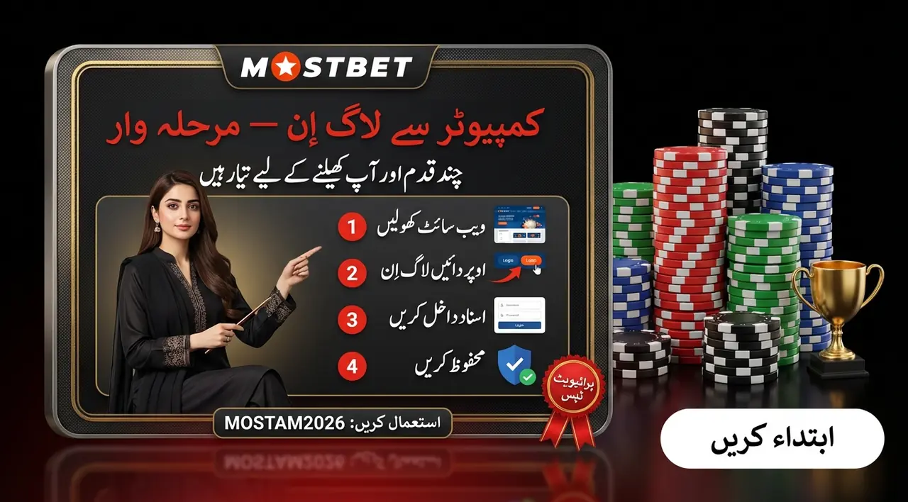 کمپیوٹر سے لاگ اِن کے مراحل